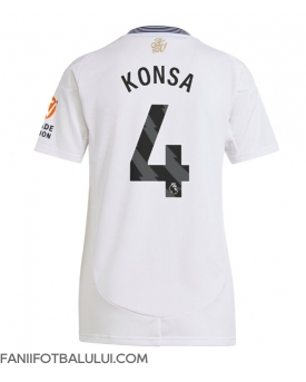Aston Villa Ezri Konsa #4 Tricou Fotbal Replică 2024-25 Femei Deplasare